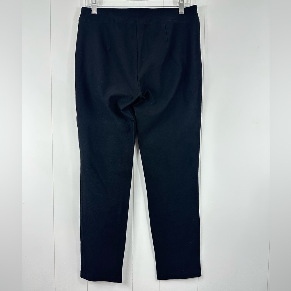Eileen Fisher Women's Size M Pull On Black Pants Viscose Stretch